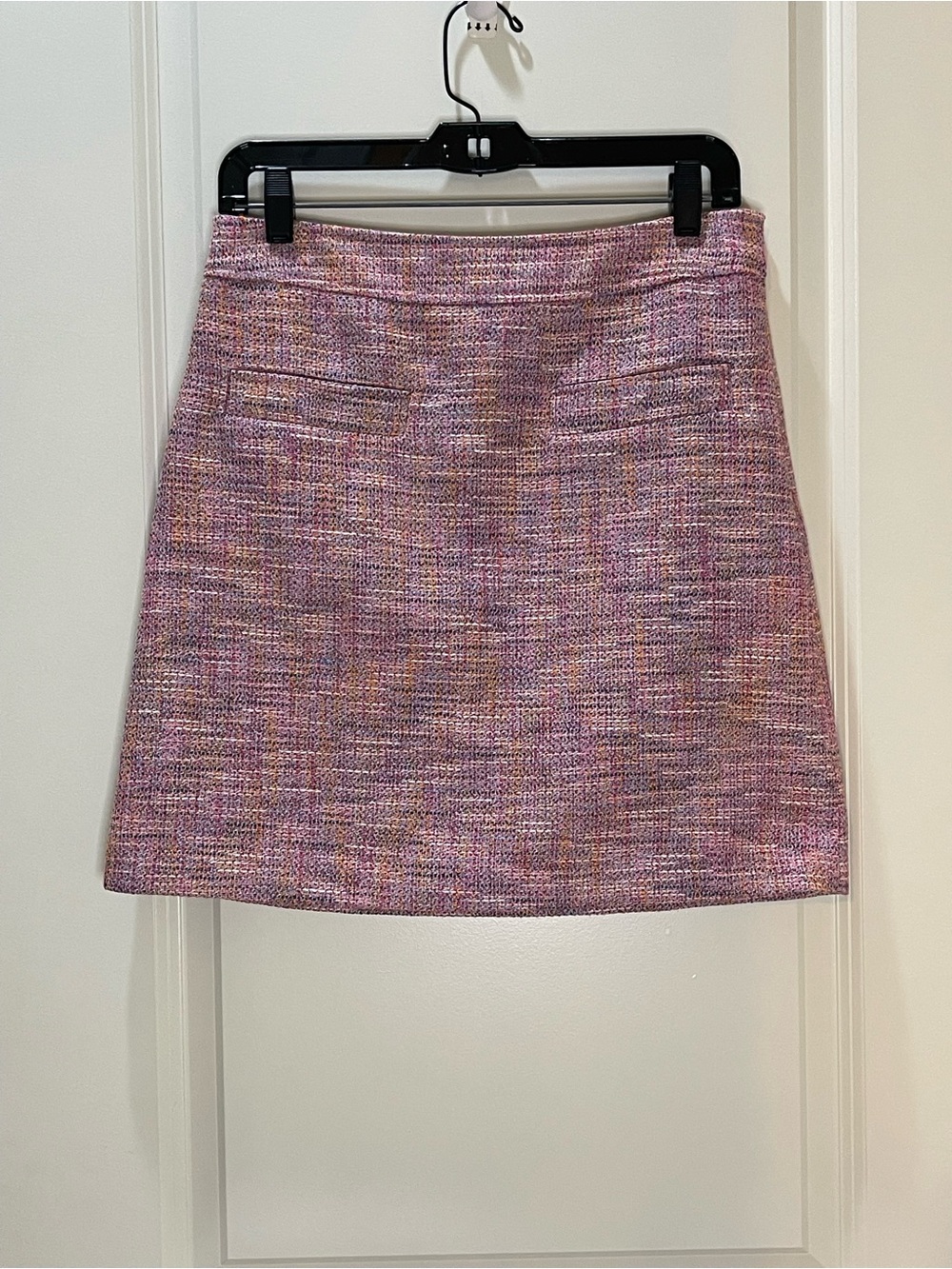 LOFT Pink Tweed A-Line Mini Skirt 2